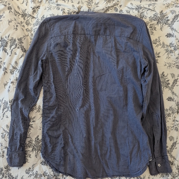 Diesel medium button-down shirt gray stripe - Picture 4 of 4